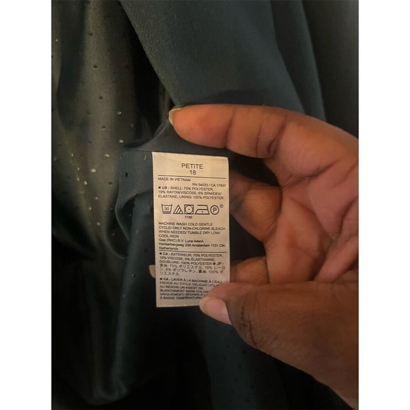 Banana‎ Republic Women's Petite Basic Jacket Teal Green Size 18 - Picture 7 of 9